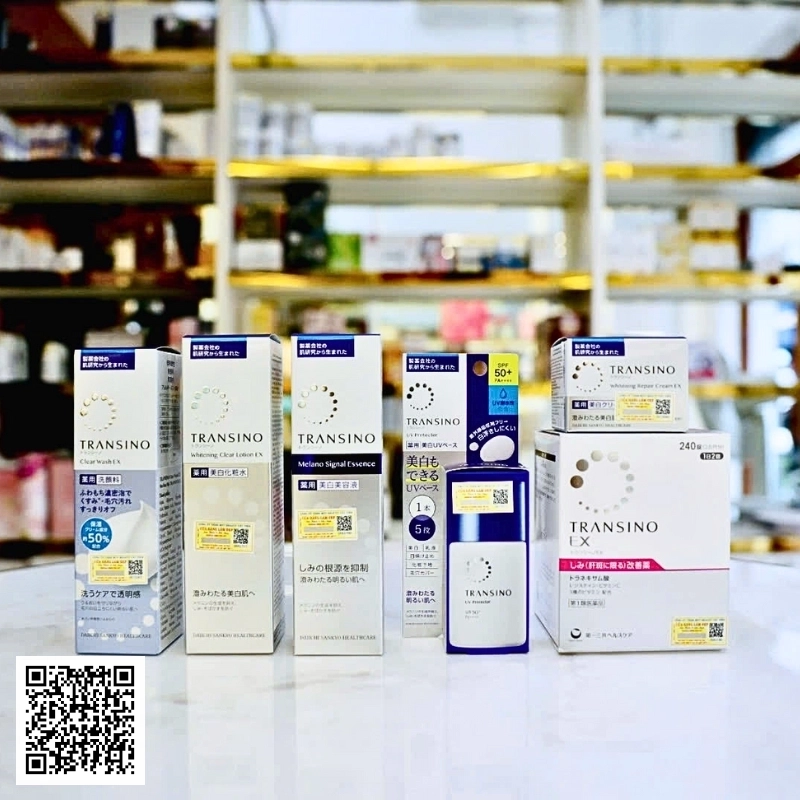Bộ Dưỡng Da Transino Trị Nám, Dưỡng Trắng Da Từ Nhật Bản 6 Món