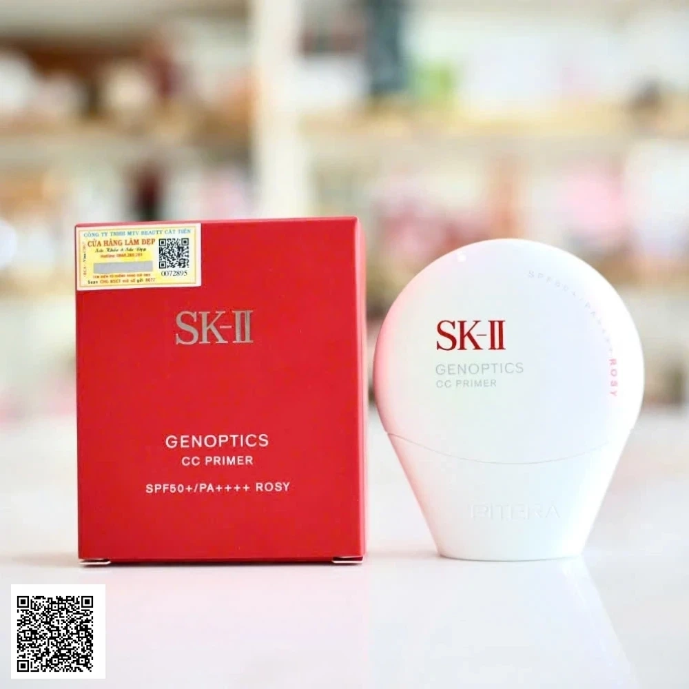 Kem Chống Nắng Trang Điểm SK-II GenOptics CC Primer SPF50+/PA++++ Rosy Nhật Bản 30g