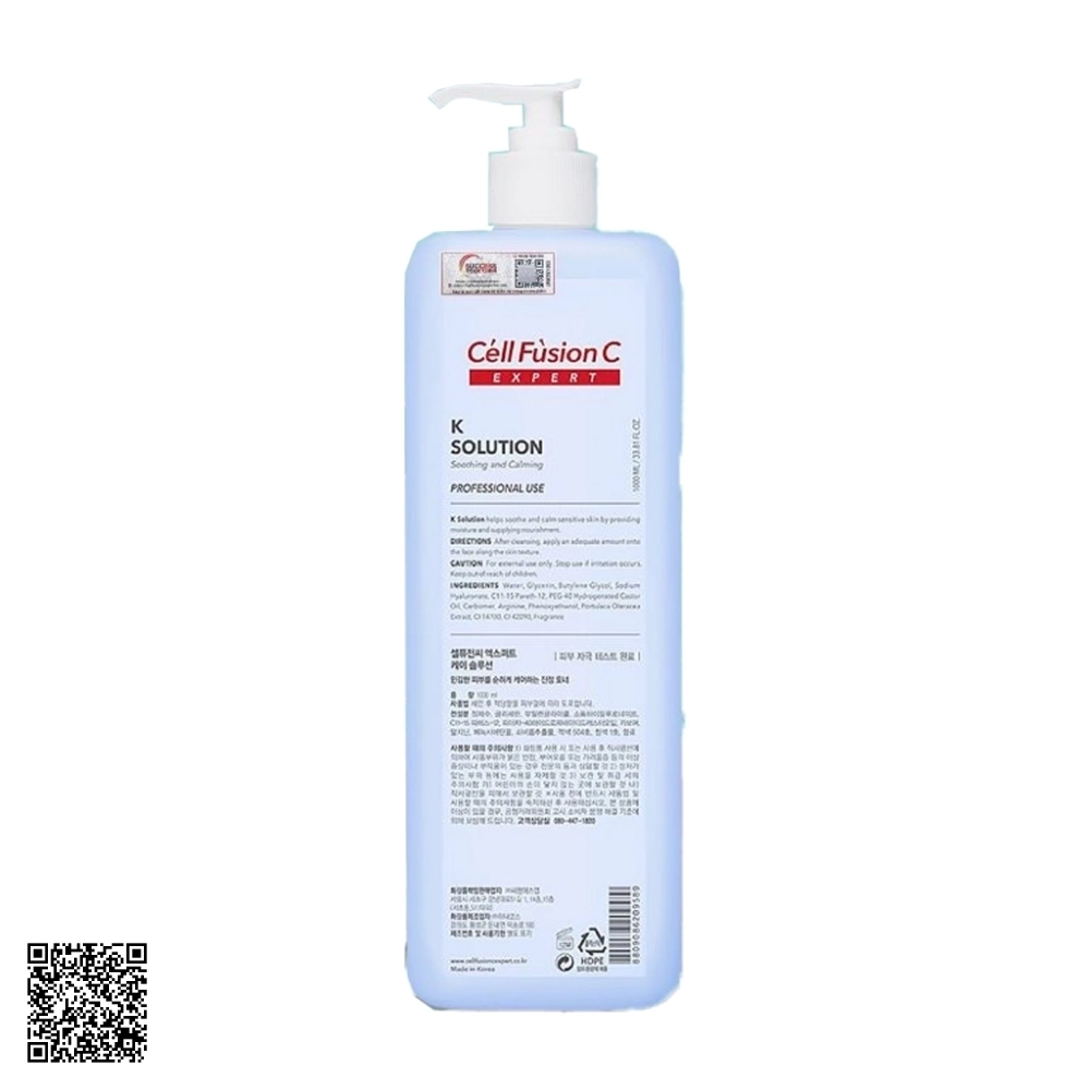Nước Cân Bằng Cell Fusion C Expert K Solution từ Hàn Quốc 1000ml