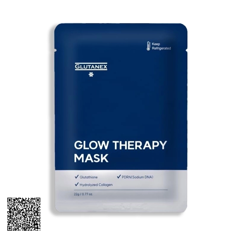 Glutanex Glow Therapy Mask Mặt Nạ Truyền Trắng, Trẻ Hóa Và Phục Hồi Da Hộp 5 Miếng Từ Hàn Quốc