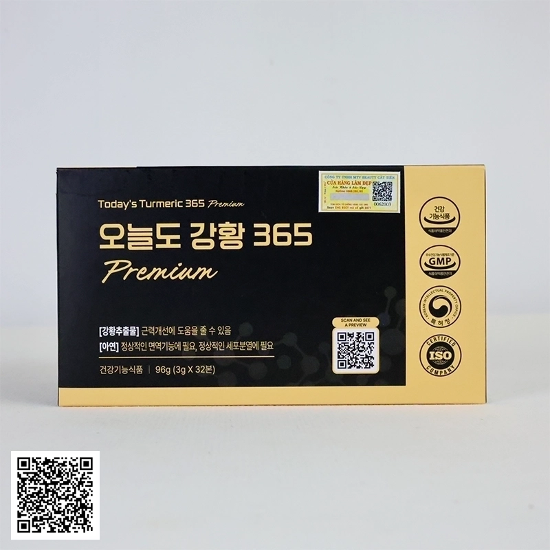 Tinh Nghệ Nano Today Turmeric 365 Premium Hộp 32 Ống Từ Hàn Quốc