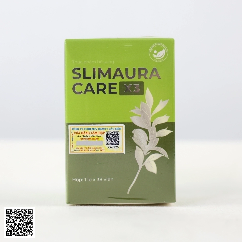 Slimming Care SlimAura Care X3 Viên Uống Giảm Cân Việt Nam Hộp 38 Viên