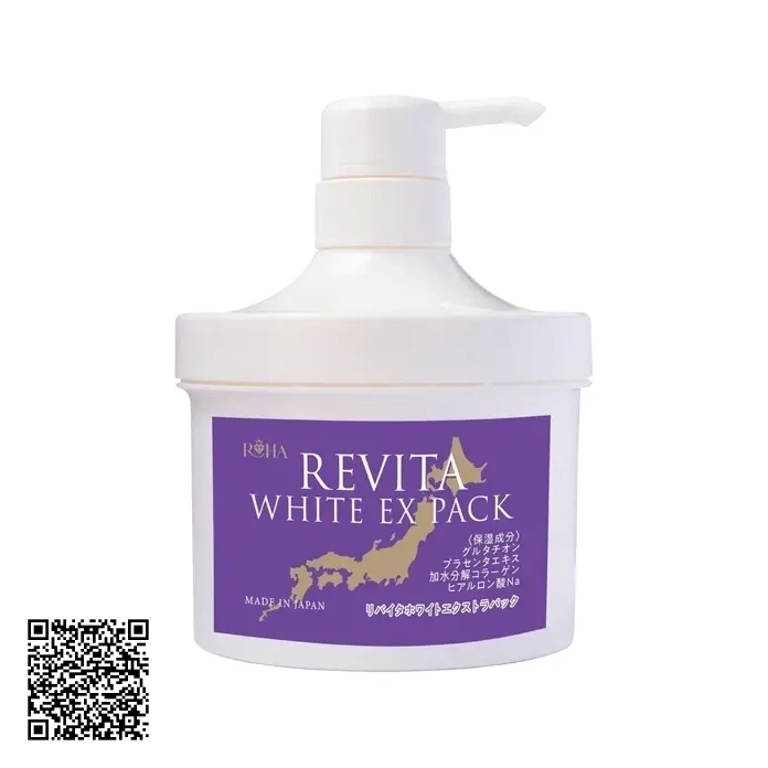 Ủ Trắng Da Body Roha Revita White Ex Pack Từ Nhật Bản 500g
