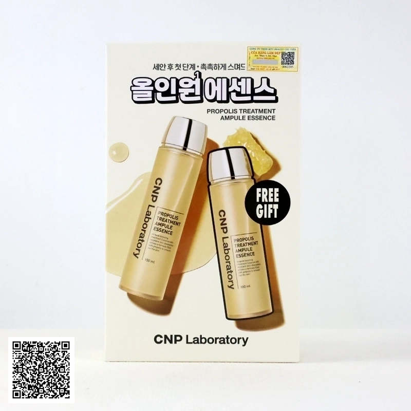 Set Nước Thần Keo Ong CNP Laboratory Propolis Treatment Ampule Essence Từ Hàn Quốc 02 Món 100ml & 150ml