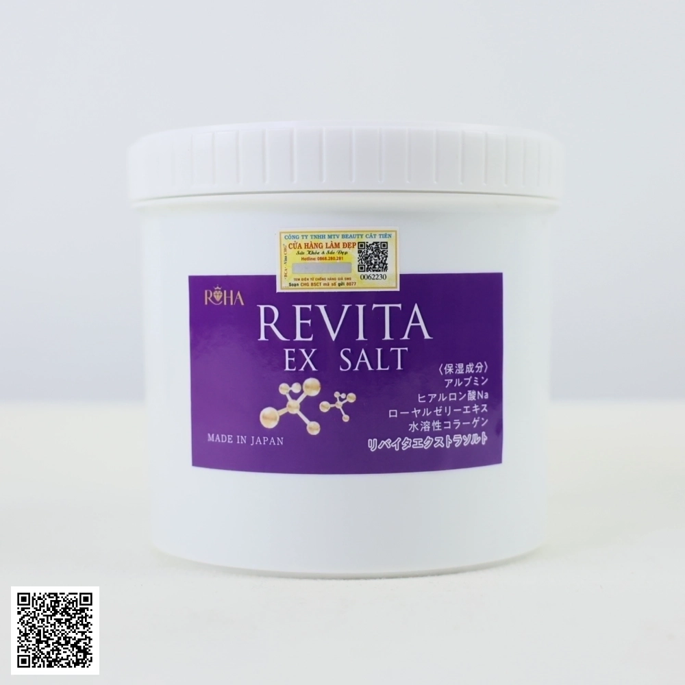 Tẩy Tế Bào Chết Muối Tảo Biển Roha Revita Ex Salt Từ Nhật Bản 900g
