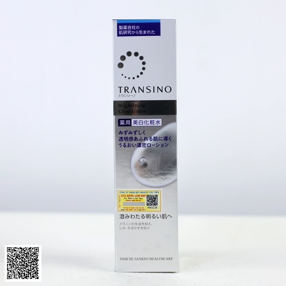Nước Hoa Hồng TRANSINO Brightening Clear Lotion Dưỡng Trắng Da Mịn Màng Và Tươi Sáng Từ Nhật Bản 150ml