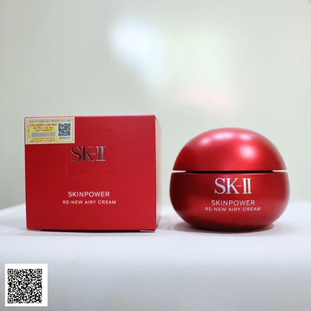 SK-II SkinPower Re-New Airy Cream Kem Dưỡng Ẩm Chống Lão Hoá Da Sk-ii Nhật Bản 80gr