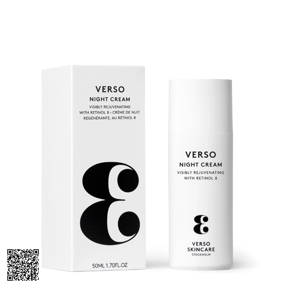 Verso Night Cream Visibly Rejuvenating With Retinol 8 Từ Thụy Điển 50ml