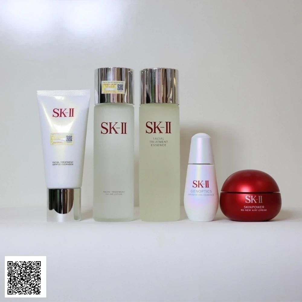 Bộ SK-II GenOptics Infinit Aura Chống Lão Hóa, Trắng Da 5 Sản Phẩm Full-size Nhật Bản