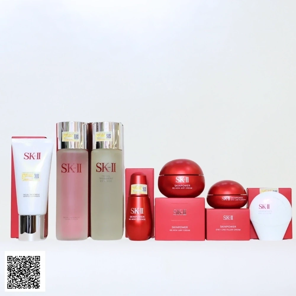 Bộ SK-II GenOptics Infinit Aura Chống Lão Hóa, Dưỡng Ẩm 7 Sản Phẩm Full-size Nhật Bản