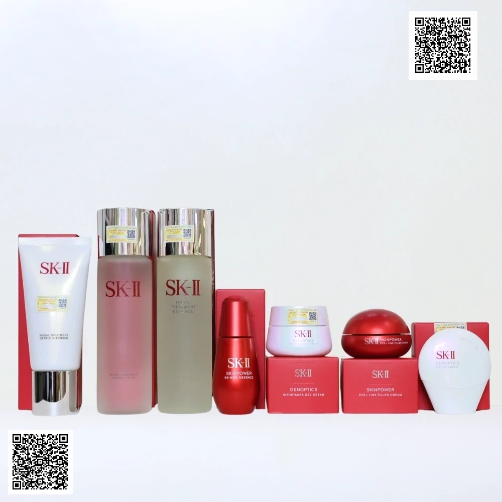 Bộ SK-II SkinPower Re-New Trắng Da, Chống Lão Hóa 7 Sản Phẩm Full-size Nhật Bản