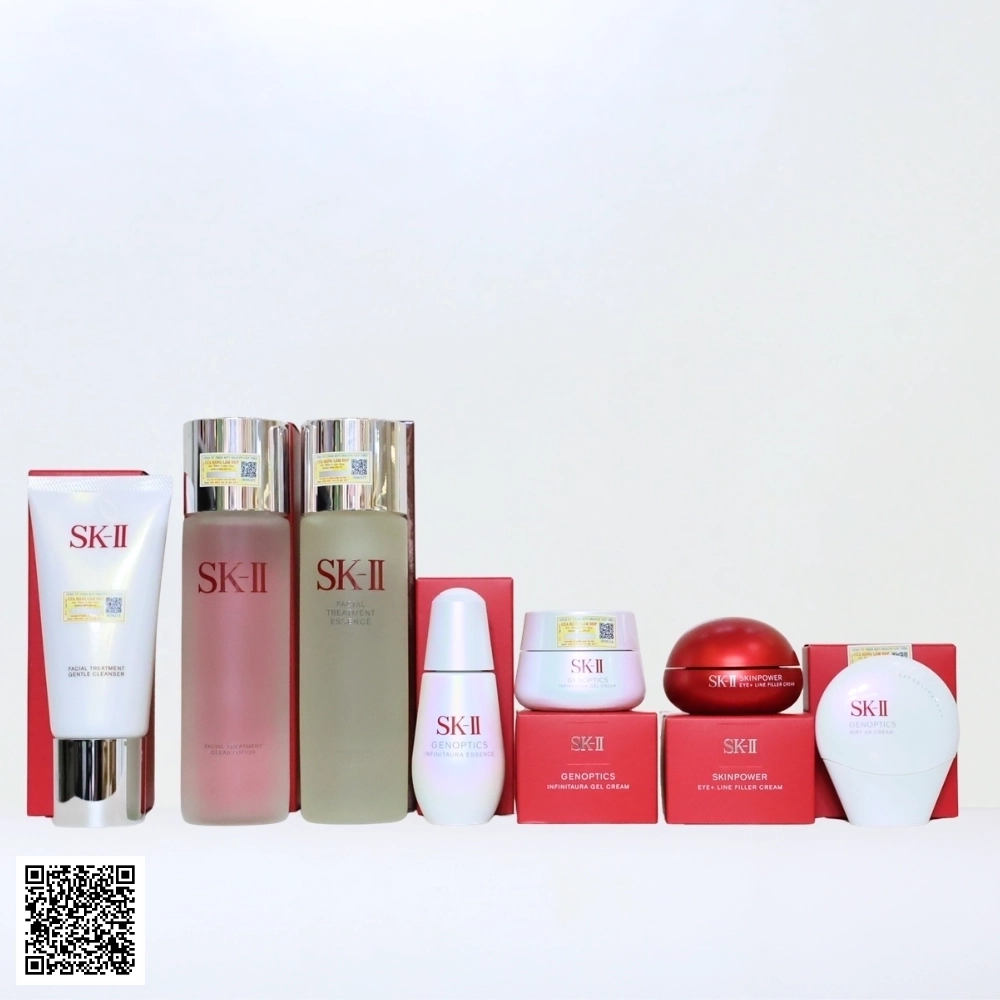 Bộ SK-II Genoptics InfinitAura Trắng Da 7 Sản Phẩm Full-size Nhật Bản