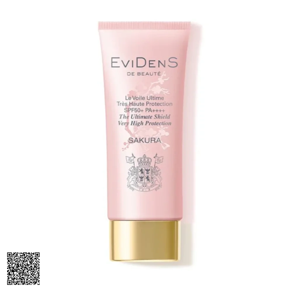Kem Chống Nắng EviDenS de Beauté Sakura The Ultimate Shield Very High Protection SPF50+ PA++++ Từ Pháp 50ml