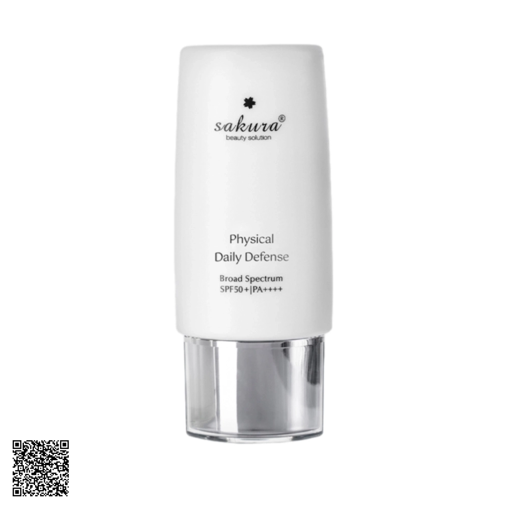 Nhũ Tương Chống Nắng Vật Lý Sakura Physical Daily Defense SPF 50+ PA++++ Từ Nhật Bản