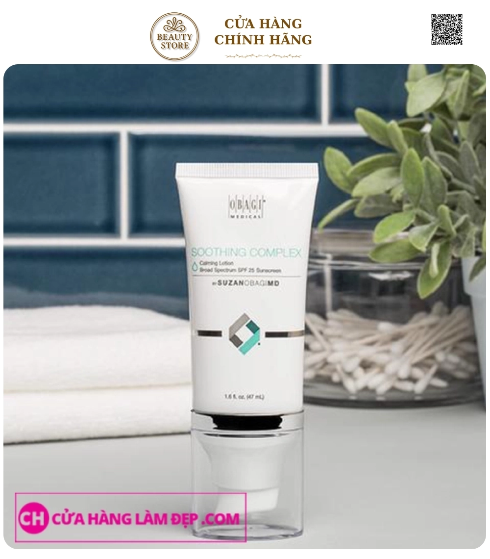 Kem Chống Nắng Phổ Rộng SuzanObagiMD Soothing Complex Calming Lotion Broad Spectrum SPF 25
