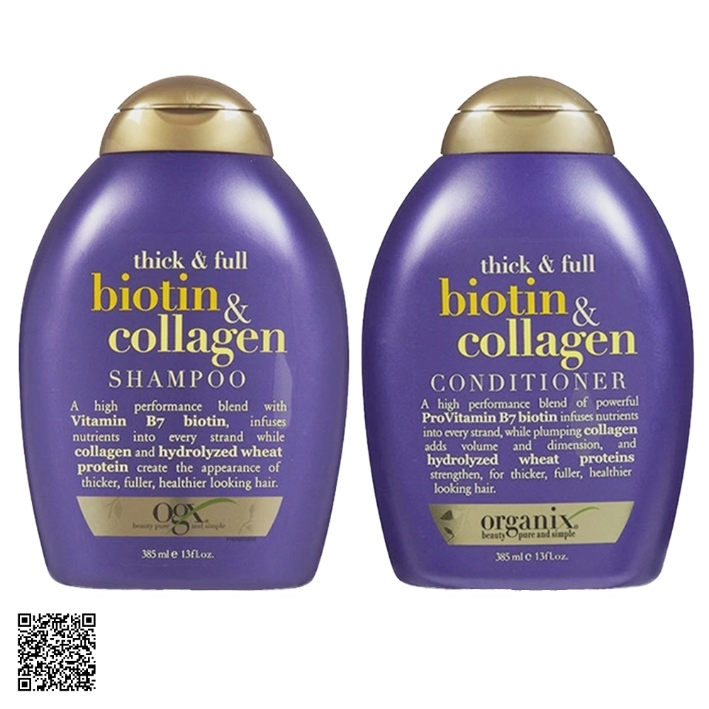 Dầu Gội Xả Làm Dày Tóc Biotin & Collagen Shampoo Biotin & Collagen