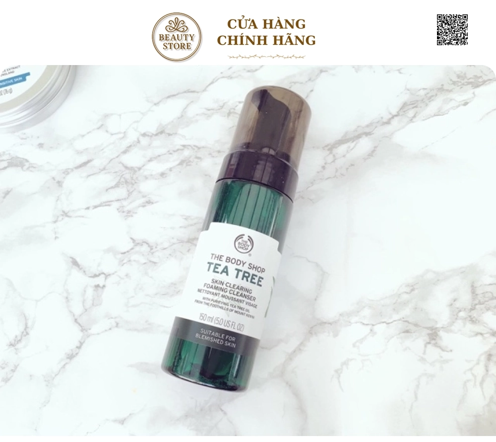 Sữa Rửa Mặt The Body Shop Tea Tree Skin Clearing Foaming Cleanser (150ml)