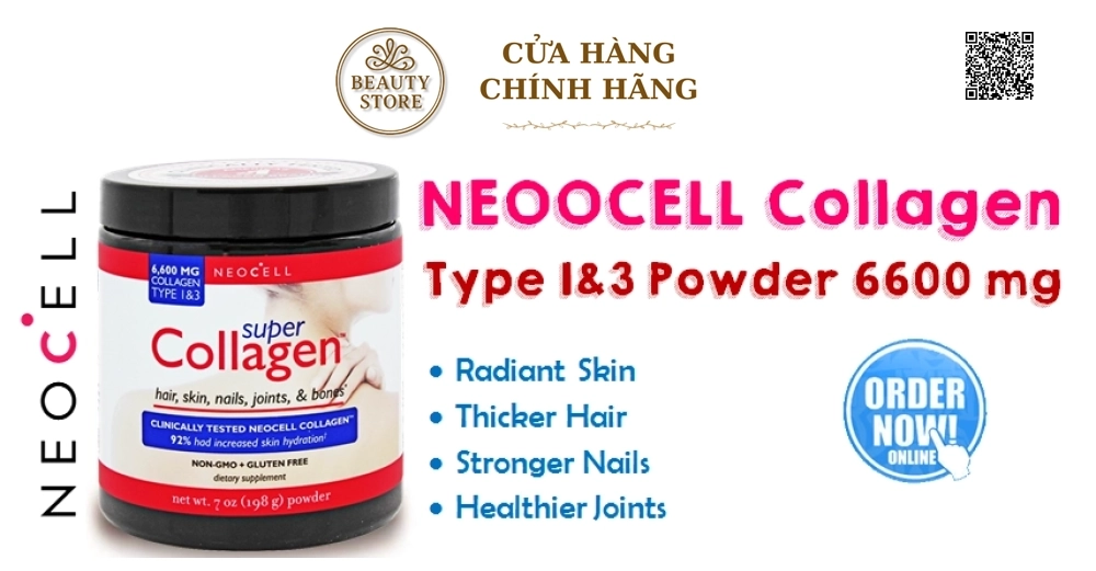 Super Collagen NeoCell Type 1&3 Dạng Bột 6600mg
